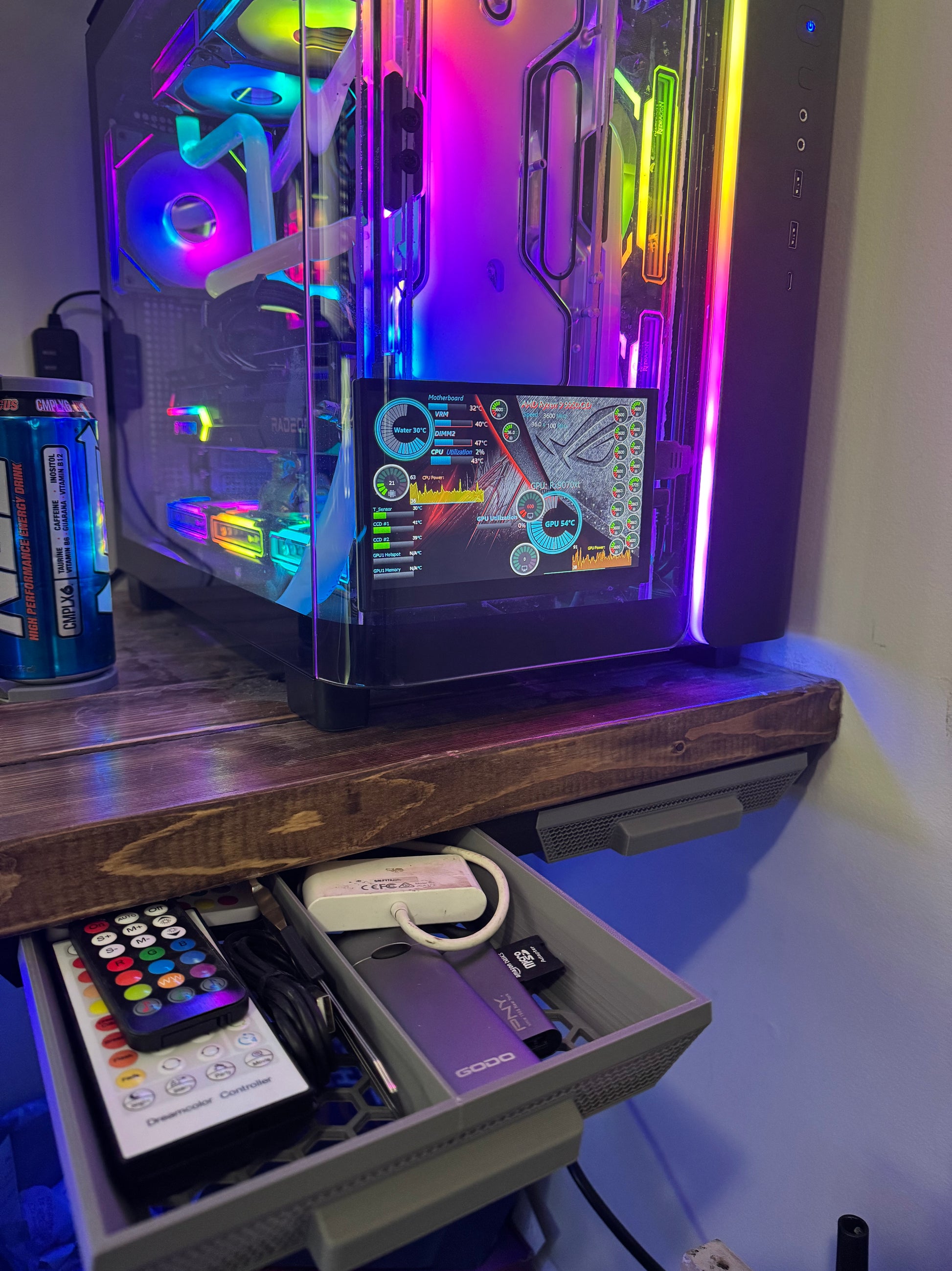 Modular Under-Desk Drawer System (Double Drawer kit)