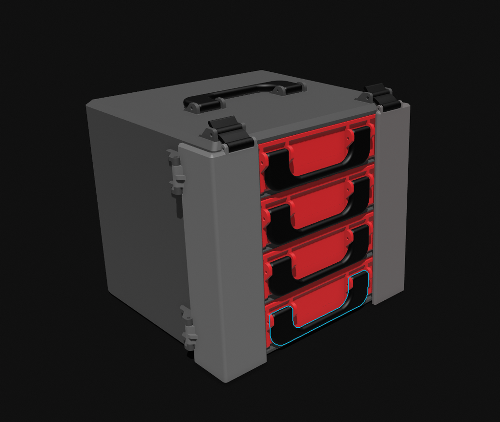 3ml 400 Vial Chest-Of-Drawers Case