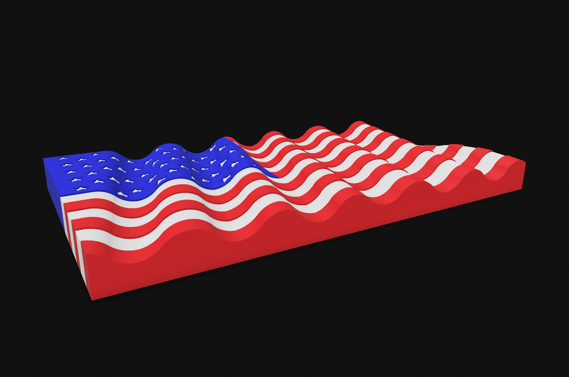Waving Flag Wall Art