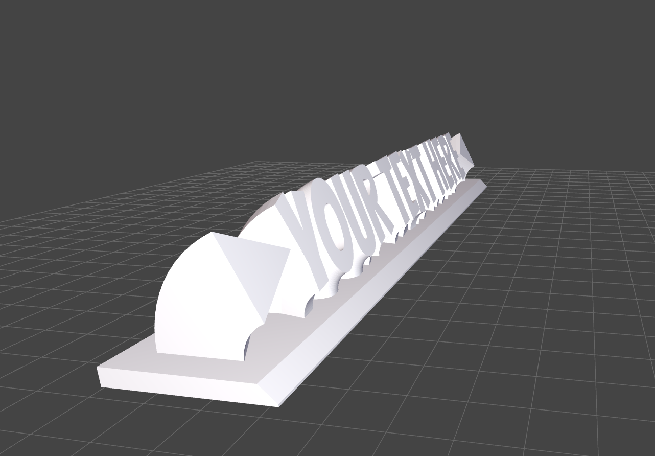 DeskPop 3D Desk Sign