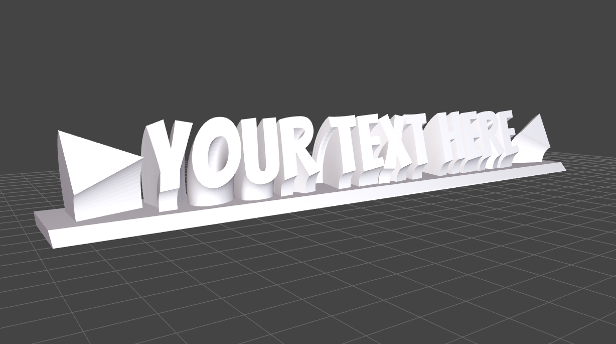 DeskPop 3D Desk Sign