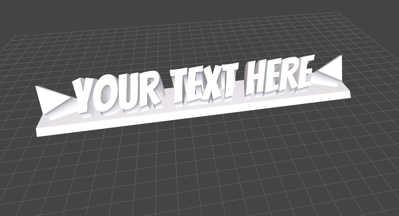 DeskPop 3D Desk Sign