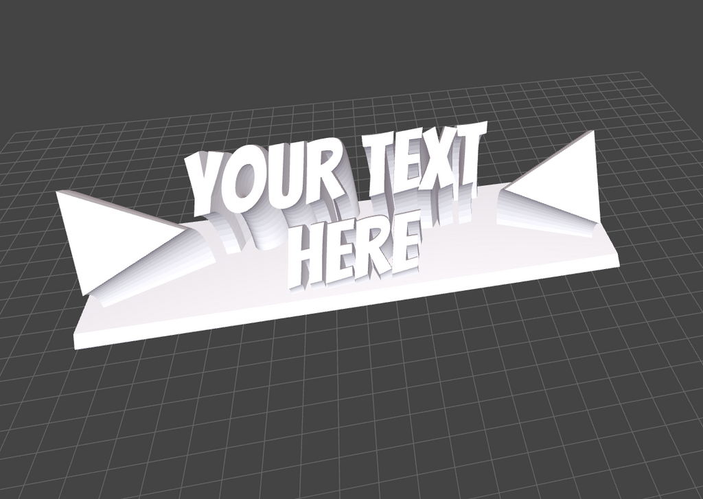 DeskPop 3D Desk Sign
