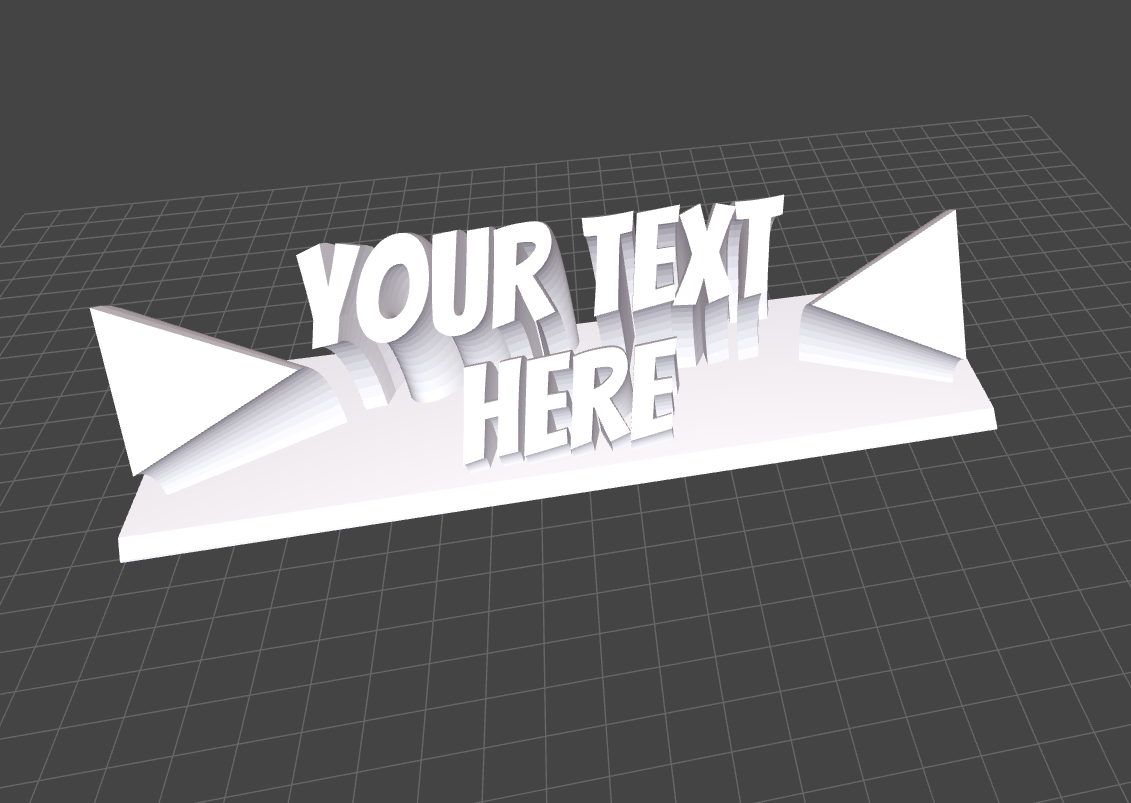DeskPop 3D Desk Sign