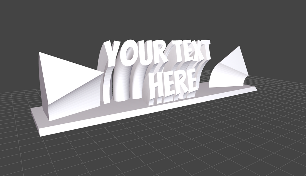 DeskPop 3D Desk Sign