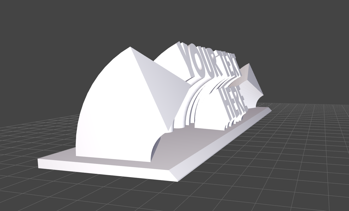 DeskPop 3D Desk Sign