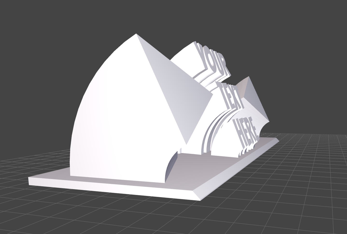 DeskPop 3D Desk Sign