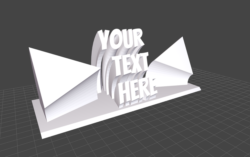 DeskPop 3D Desk Sign