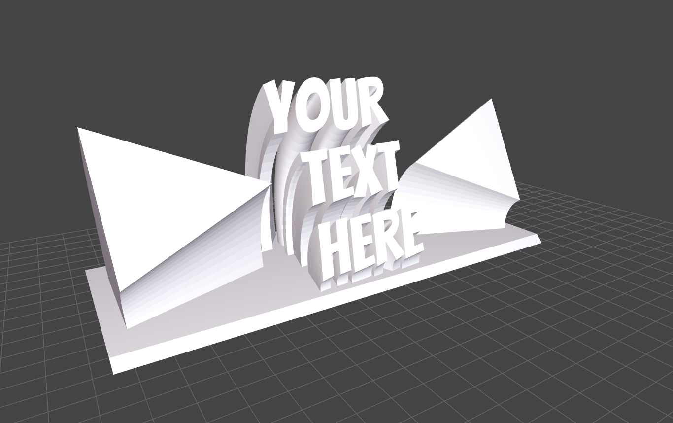 DeskPop 3D Desk Sign