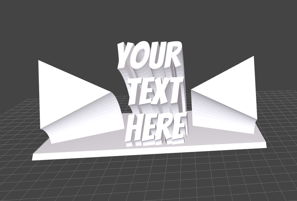 DeskPop 3D Desk Sign