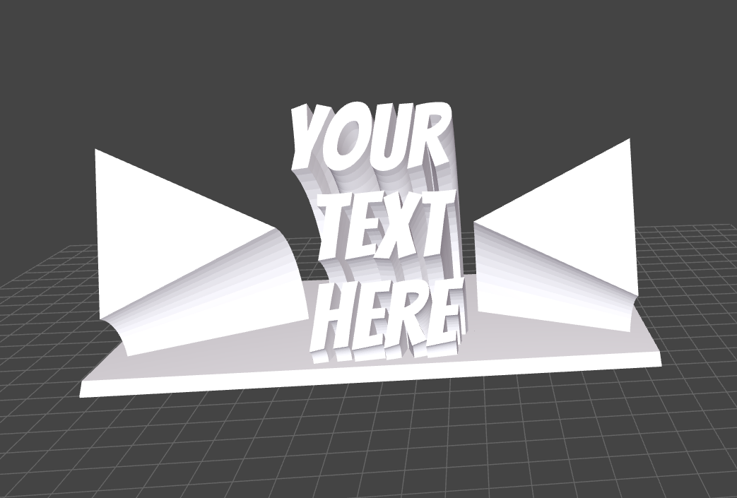 DeskPop 3D Desk Sign